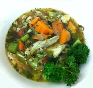 Chicken Leek and Garlic Soup - Dr Sandra Cabot MD